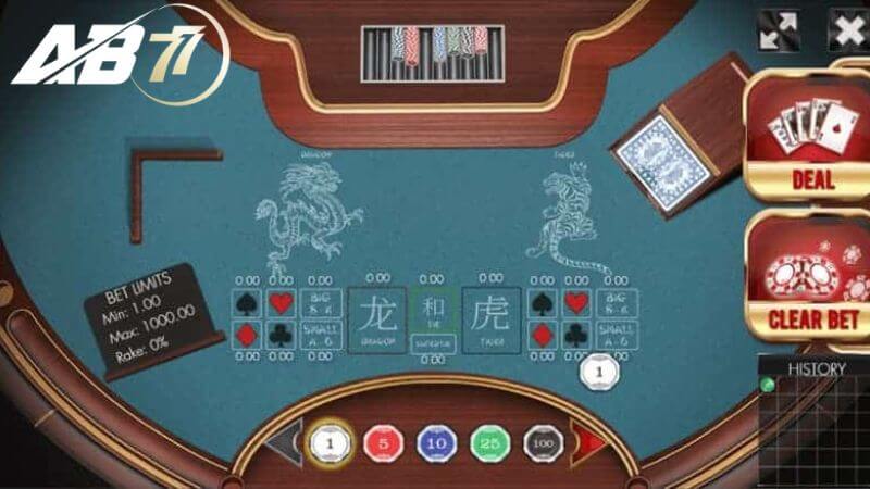 Các bước chơi game bài Rồng Hổ AB77 chi tiết